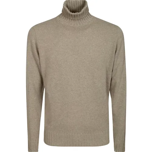 Turtlenecks, male, , Size: 2XL Ribbed Wool Cashmere Turtleneck - Filippo De Laurentiis - Modalova