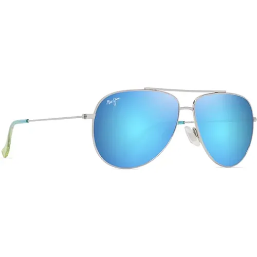 Sunglasses, female, , Size: ONE SIZE Blue Sunglasses for Women Style Aw24 - Maui Jim - Modalova