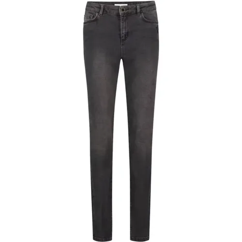 Bestickte Herz Skinny Hose Split , Damen, Größe: W25 L32 - Fabienne Chapot - Modalova