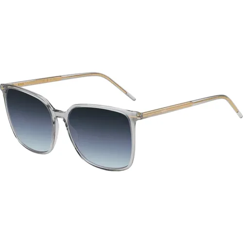 Grau/Blau Getönte Sonnenbrille , Damen, Größe: 57 MM - Hugo Boss - Modalova
