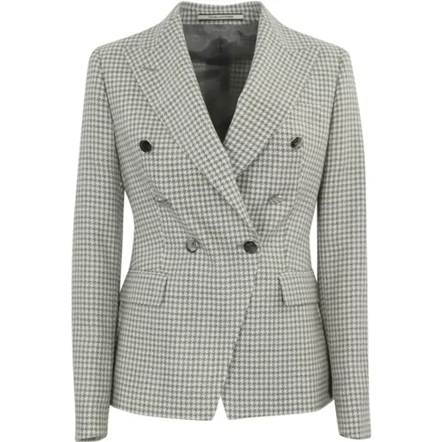 Blazers, female, , Size: XS Jackets Cream - Tagliatore - Modalova