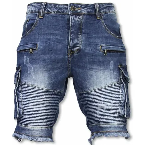 Shorts mit vielen Taschen - Stylische Jeans-Shorts für Herren - J-9006B - Enos - Modalova