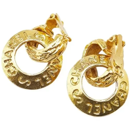 Pre-owned Jewellery, female, , Size: ONE SIZE Pre-owned Fabric earrings - Chanel Vintage - Modalova