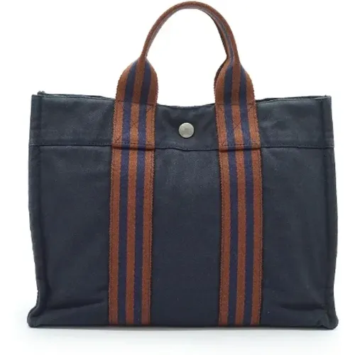 Pre-owned Tote Bags, female, , Size: ONE SIZE Pre-owned Cotton handbags - Hermès Vintage - Modalova