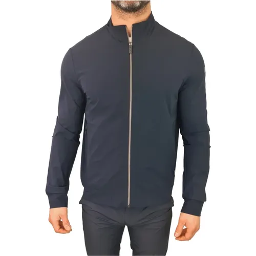 Mao Collar Fleece Summer Jacket , male, Sizes: XL - RRD - Modalova