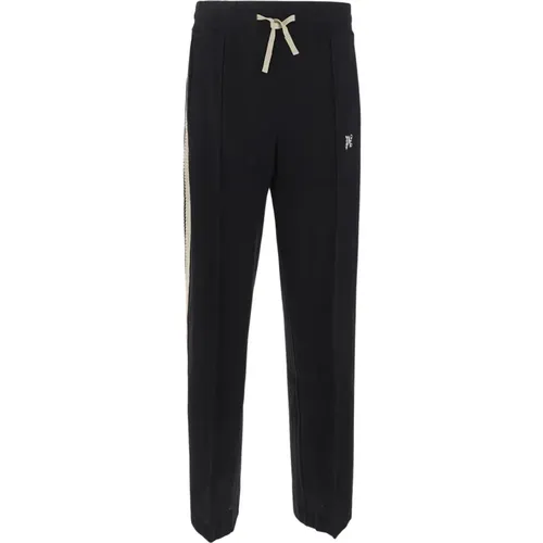 Sweatpants, male, , Size: L MonogramPiquet Track Trousers - Palm Angels - Modalova