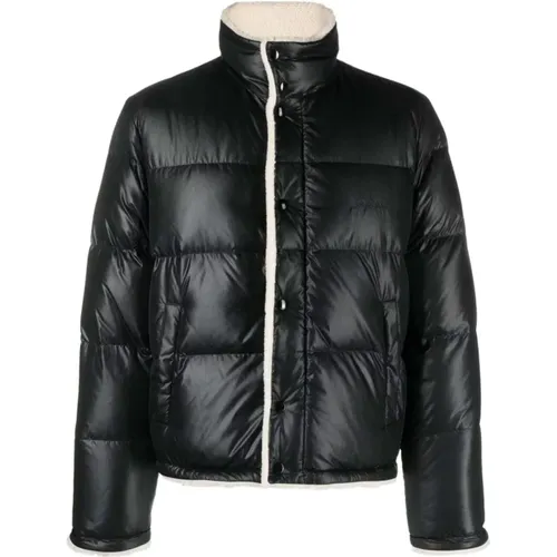 Shearling Lined Puffer Jacket , male, Sizes: L, 3XL, XL, M, 2XL - Saint Laurent - Modalova