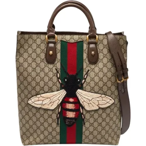 Pre-owned Tote Bags, female, , Size: ONE SIZE Pre-owned Leather totes - Gucci Vintage - Modalova