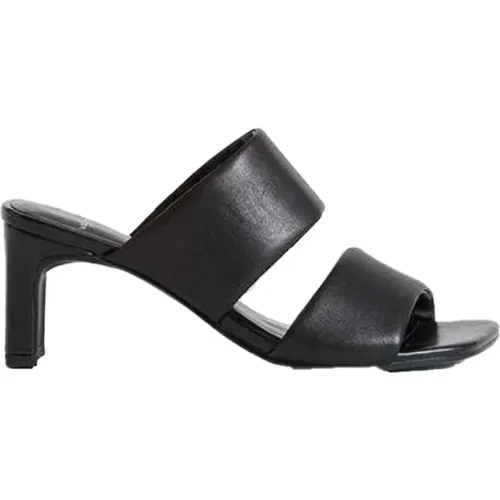 Elegante Schwarze Leder High Heel Mules , Damen, Größe: 36 EU - Vagabond Shoemakers - Modalova