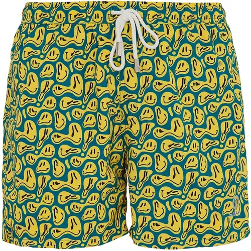 Beach Capri Boxer Shorts , male, Sizes: M - Suns - Modalova