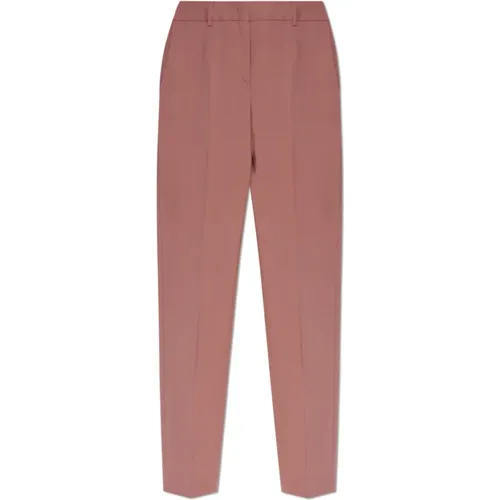 Chinos, female, , Size: XS Wool trousers with pleats - PS By Paul Smith - Modalova