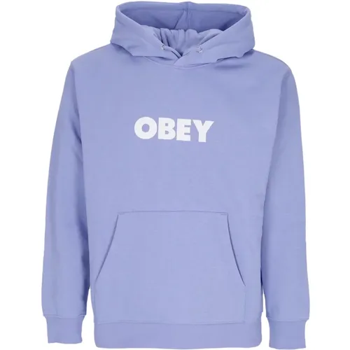 Hoodies, male, , Size: XL Premium Fleece Hoodie Digital Violet - Obey - Modalova