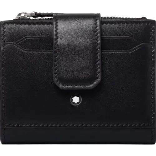 Wallets & Cardholders, male, , Size: ONE SIZE Mini Wallet Smooth Grain - Montblanc - Modalova