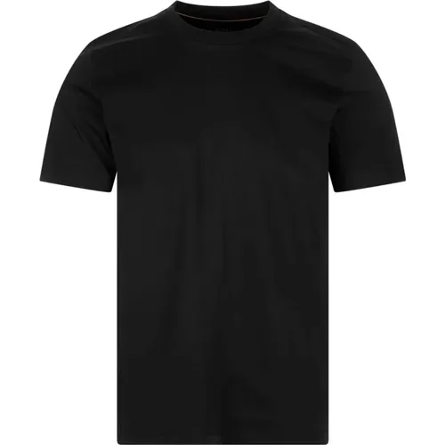 T-shirt with Mercerised Finish , male, Sizes: S, XL, L, 2XL - Hugo Boss - Modalova