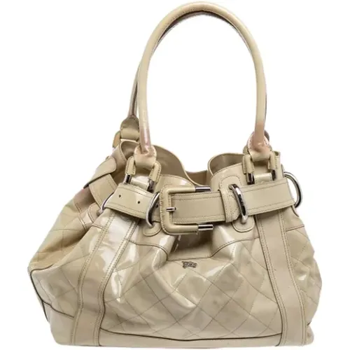 Pre-owned Tote Bags, female, , Size: ONE SIZE Pre-owned Leather totes - Burberry Vintage - Modalova