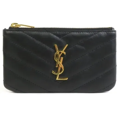 Pre-owned Wallets, female, , Size: ONE SIZE Pre-owned Leather wallets - Yves Saint Laurent Vintage - Modalova