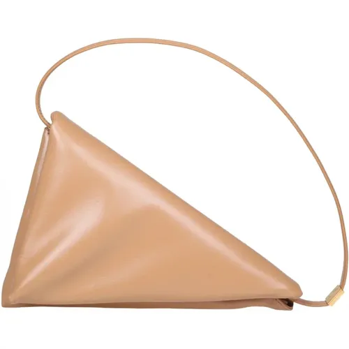 Prisma Triangle Bag in Leather , female, Sizes: ONE SIZE - Marni - Modalova