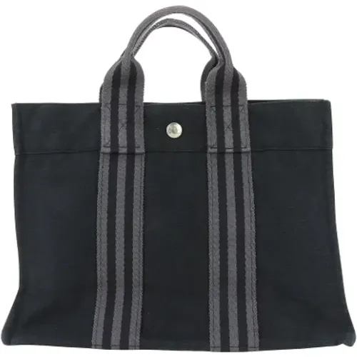 Pre-owned Tote Bags, female, , Size: ONE SIZE Pre-owned Canvas handbags - Hermès Vintage - Modalova