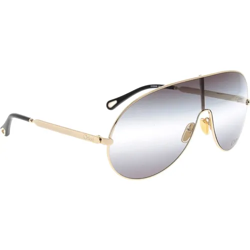 Sunglasses, unisex, , Size: ONE SIZE Stylish Sunglasses with Unique Design - Chloé - Modalova