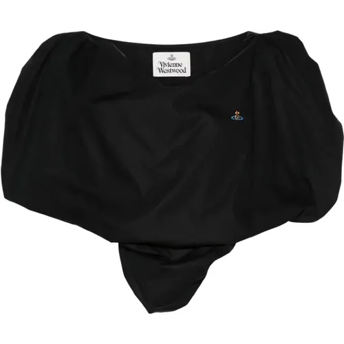 Blouses, female, , Size: S V-Neck Cotton Blouse - Vivienne Westwood - Modalova