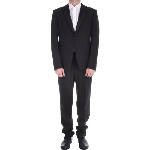 Single Breasted Suits, male, , Size: 4XL Single-Breasted Suit Set for Men - Emporio Armani - Modalova