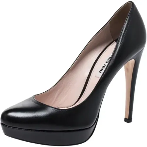 Pre-owned Pumps, female, , Size: 8 US Pre-owned Leather heels - Miu Miu Pre-owned - Modalova