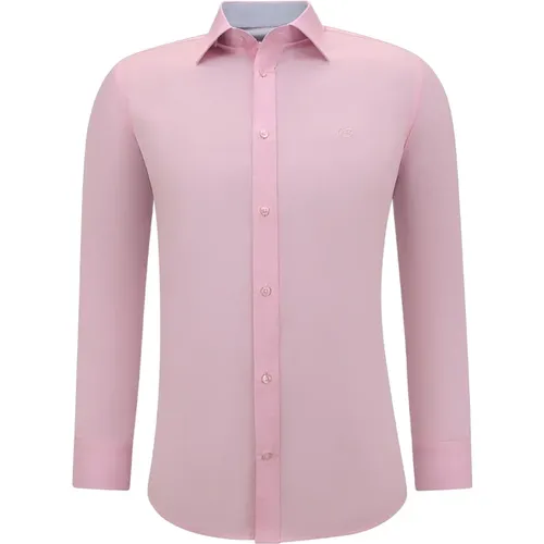 Long-sleeved shirts for men - Plain blouse with slim fit , male, Sizes: S, 3XL, XL, M, L, 2XL - Gentile Bellini - Modalova