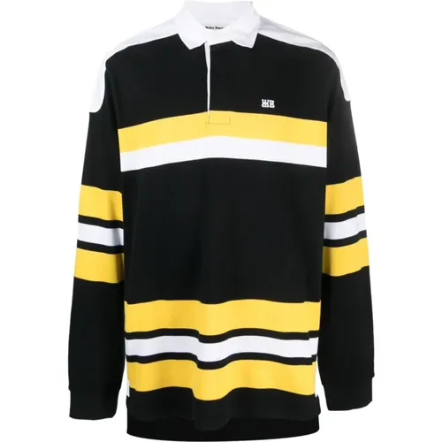 Riff Cotton Polo Shirt , male, Sizes: L, XL - Wales Bonner - Modalova