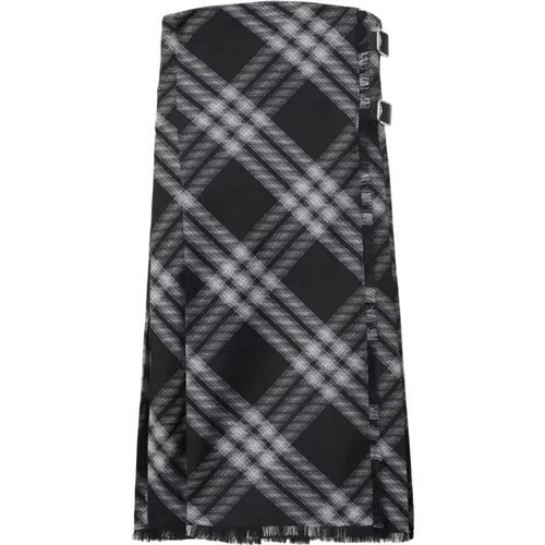 Monochrome Check Dress , female, Sizes: 2XS, XS - Burberry - Modalova