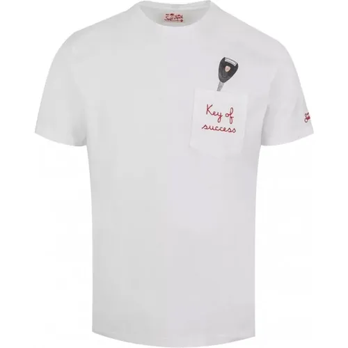 MC2 T-Shirts und Polos Weiß , Herren, Größe: 2XL - MC2 Saint Barth - Modalova