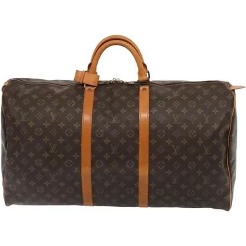 Pre-owned Weekend Bags, female, , Size: ONE SIZE Pre-owned Canvas travel-bags - Louis Vuitton Vintage - Modalova