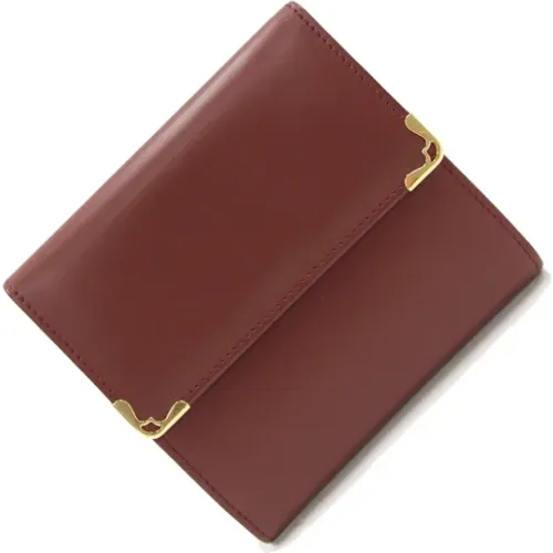 Pre-owned Wallets, female, , Size: ONE SIZE Pre-owned Leather wallets - Cartier Vintage - Modalova