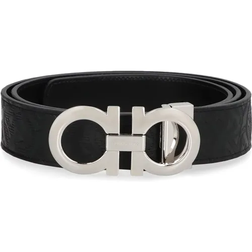 Belts, male, , Size: 115 CM Gancini Reversible Leather Belt - Ferragamo - Modalova