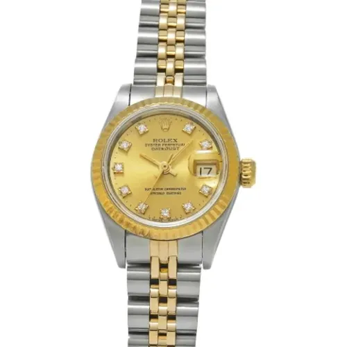 Pre-owned Gold watches , female, Sizes: ONE SIZE - Rolex Vintage - Modalova