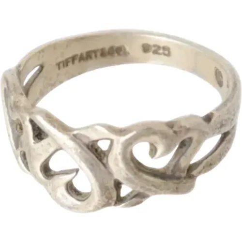 Pre-owned Jewellery, female, , Size: ONE SIZE Pre-owned Silver rings - Tiffany & Co. Pre-owned - Modalova