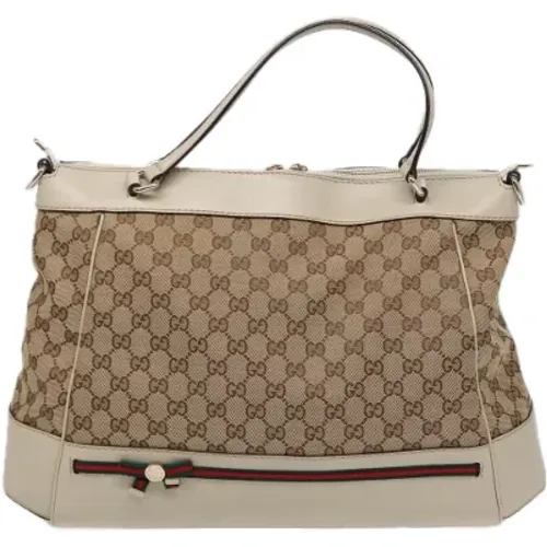 Pre-owned Tote Bags, female, , Size: ONE SIZE Pre-owned Canvas totes - Gucci Vintage - Modalova