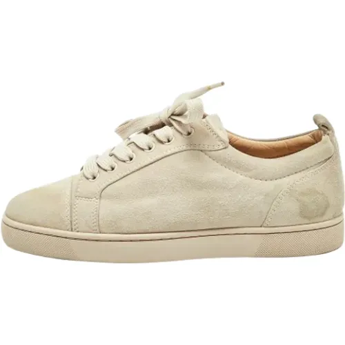 Pre-owned Sneakers, male, , Size: 6 US Pre-owned Suede sneakers - Christian Louboutin Pre-owned - Modalova