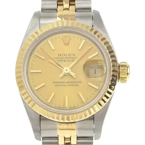 Pre-owned Metal watches , female, Sizes: ONE SIZE - Rolex Vintage - Modalova