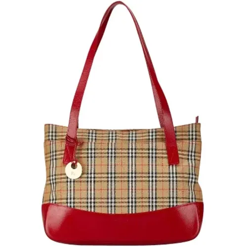 Pre-owned Tote Bags, female, , Size: ONE SIZE Pre-owned Canvas handbags - Burberry Vintage - Modalova