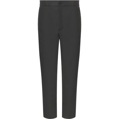 Dark Grey Wool Trousers , male, Sizes: L - Gucci - Modalova