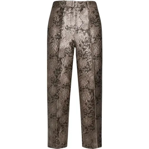 Elio Blumen Jacquard Hose Grau - Max Mara - Modalova