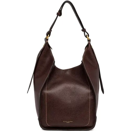 Sporty leather bag with raw design , female, Sizes: ONE SIZE - Gianni Chiarini - Modalova