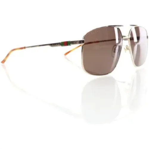 Pre-owned Accessories, female, , Size: ONE SIZE Pre-owned Metal sunglasses - Gucci Vintage - Modalova