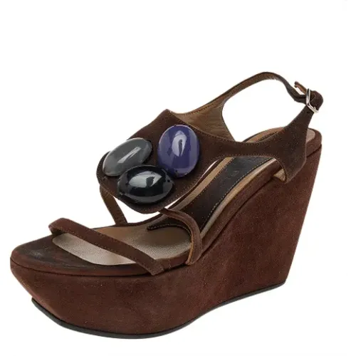 Pre-owned Wildleder sandals , Damen, Größe: 36 EU - Marni Pre-owned - Modalova