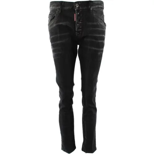 Schwarze Skater Jeans für Herren , Herren, Größe: S - Dsquared2 - Modalova