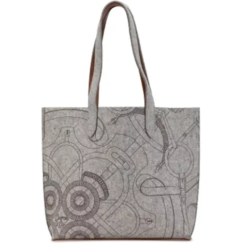 Pre-owned Tote Bags, female, , Size: ONE SIZE Pre-owned Wool totes - Hermès Vintage - Modalova