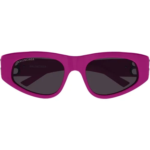 Women Accessories Sungles Purple Ss23 , female, Sizes: 53 MM - Balenciaga - Modalova