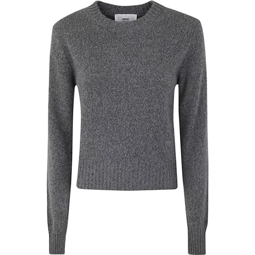 Canvas Heather Tonal Sweater , female, Sizes: S - Ami Paris - Modalova