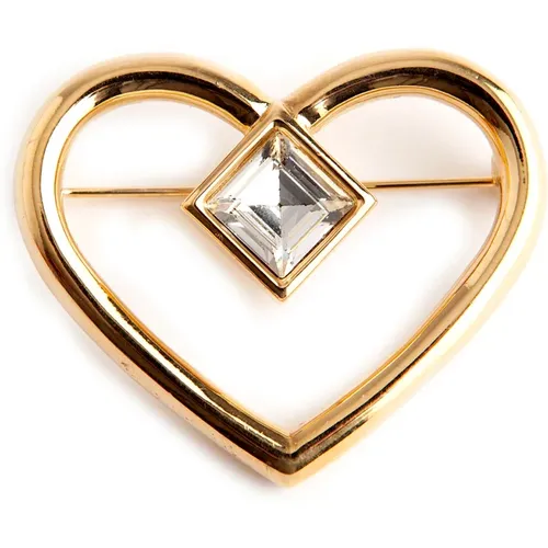 Pre-owned Jewellery, female, , Size: ONE SIZE heart shaped brooch - Givenchy Pre-owned - Modalova