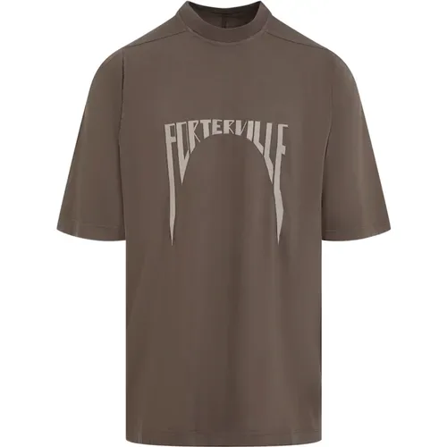 Grey T-Shirt Aw24 , male, Sizes: M, S - Rick Owens - Modalova